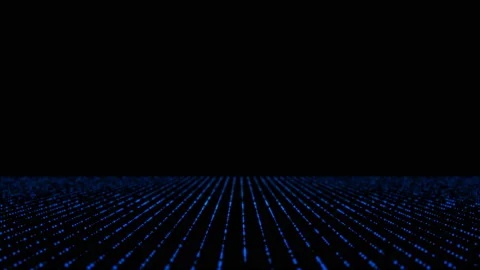 Blue particles displacement trapcode form audio reacting Stock-Footage 89966378