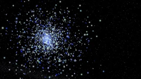 Blue Particles Explosion Stock Footage 85199572