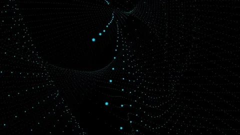 BLUE PARTICLES FIELD Stock-Footage 85311033