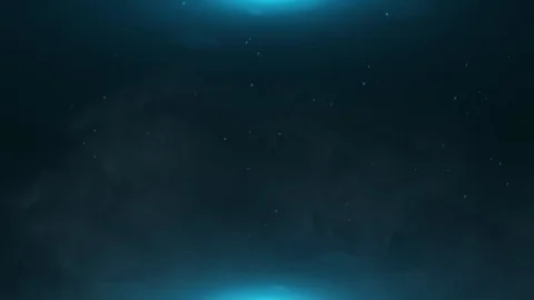 Blue particles in the fog background Video stock 89195466