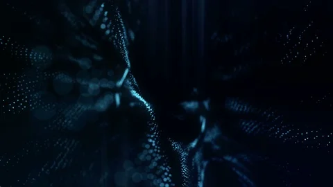 Blue particles Видео 81079786