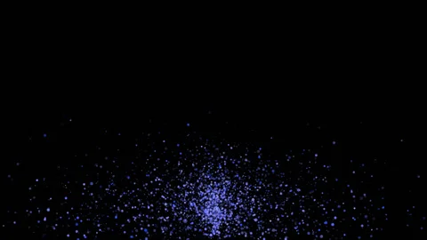Blue particles Stock Footage 95664396