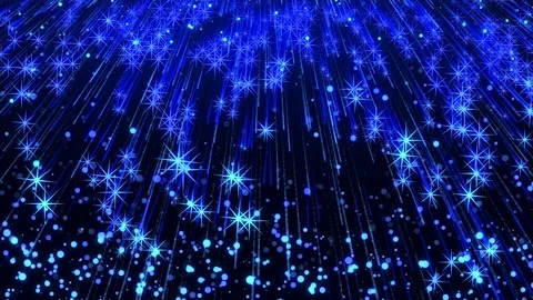 Blue Particles 動画素材 163660642