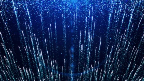 Blue Particles Stock Footage 167758584
