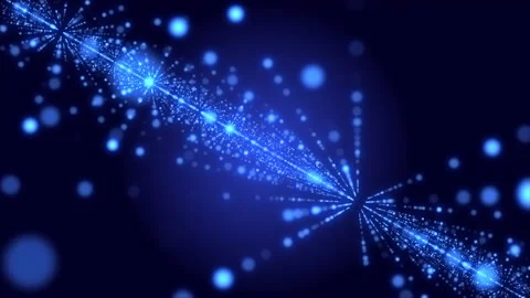 Blue Particles Stock Footage 169081478