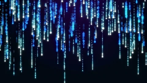 Blue particles. Glamour Rain. Abstraction, background with sparkling sparks Stock Footage 74150871