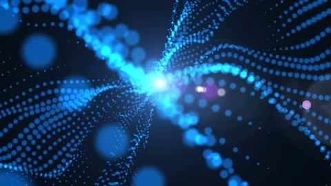 Blue particles glitter background Stock-Footage 93861664