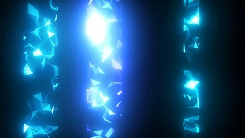 Blue Particles Glitter Glamour Rain.seamless loop. Stock Footage 80484625