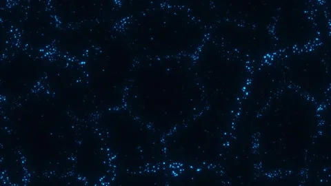 Blue particles grid Stock Footage 327815056