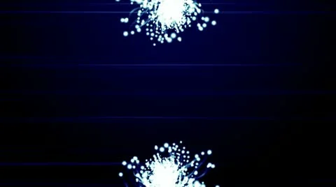 Blue particles with lens Video stock 10559572