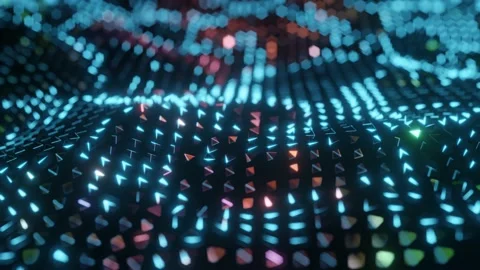 Blue  particles, looping.  4k. 스톡 동영상 168843717