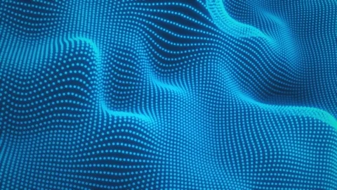 Blue Particles Motion Background Stock Footage 320852171