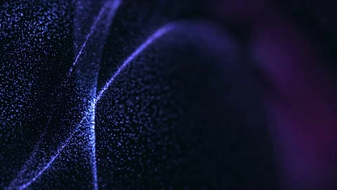 Blue particles moving background Wave lines flew fast with flashes of energy. Pa Stock Footage 239726045