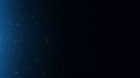 Blue Particles Moving Horizontally Loop Background Stockbeeldmateriaal 331820628