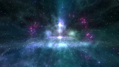Blue particles nebula dynamic dream 4K video space exploration nature Vídeos de archivo 164423457