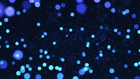 Blue particles shining dust bokeh glitter abstract background. Stock Footage 248969037