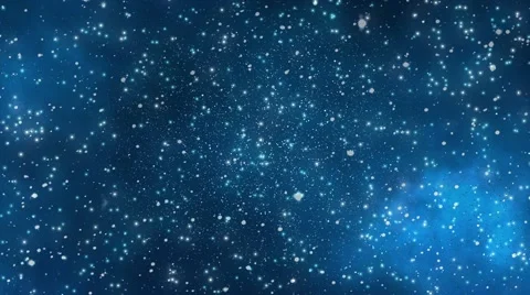 Blue particles shiny bokeh background Stock Footage 48905090