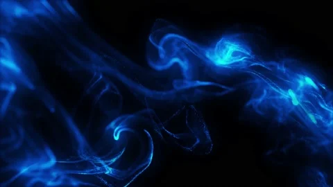 Blue Particles Smoky Background Loop Video stock 203443850