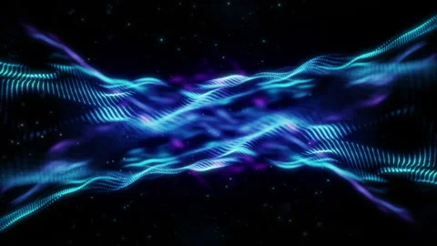 Blue Particles Spiral Stock Footage 280337700