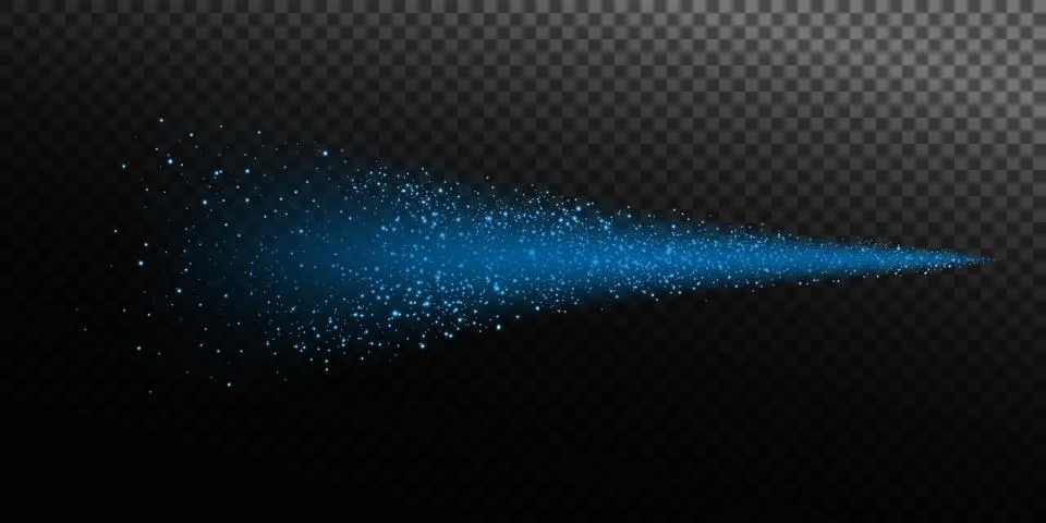 Blue Particles Spray Effect for Creative Design Projects and Digital Artwork Illustration