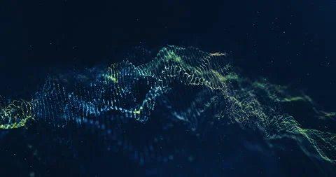 Blue Particles Waving Background 스톡 동영상 247884632