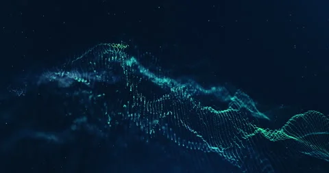 Blue Particles Waving Background 스톡 동영상 247884684