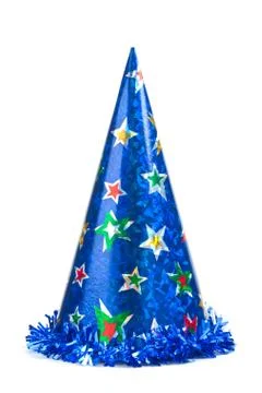 Blue party hat Stock Photos