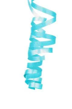 Blue Party Streamer Stock Photos