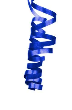 Blue Party Streamer Stock Photos