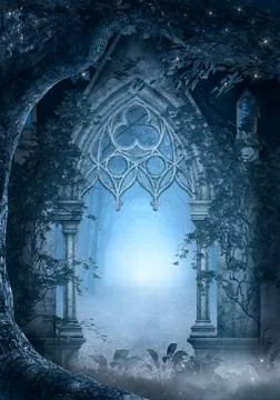 The blue passage Stock Illustration