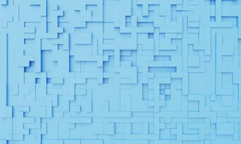 Blue pastel mosaic abstract background. Wallpaper and backdrop art concept... Stock Illustration