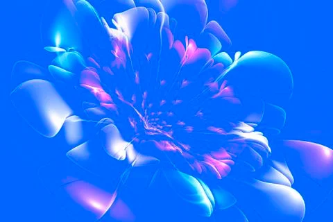 Blue pattern, abstract modern background with fractal shapes for web design,  Stock Photos