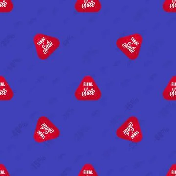 Blue Pattern background sale seamless vector. illustration black Illustrazione stock