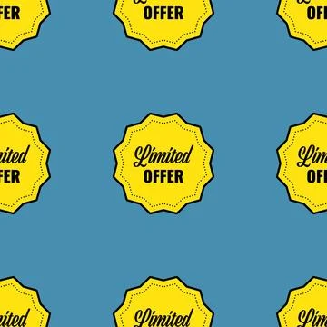 Blue Pattern background sale seamless vector. shop Stock Illustration