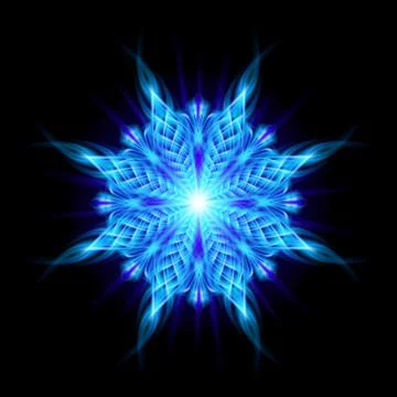 Blue pattern on the black background Stockillustratie