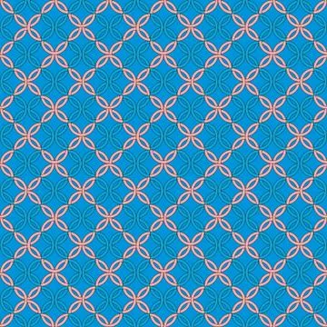 Blue pattern with circles Stock Illustration