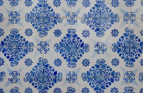 Blue pattern detail Stock Photos