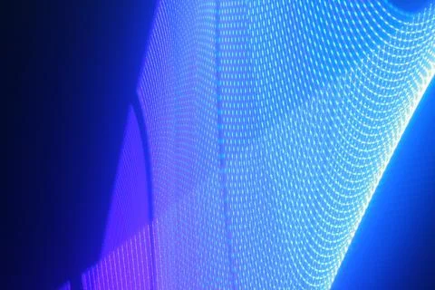 Blue pattern of electrons with purple shade performing accelerated motion and Stock Illustration