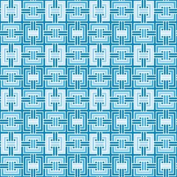 Blue pattern geometric seamless background Stock Illustration