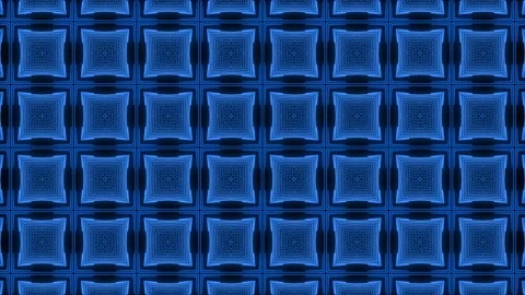 Blue Pattern gothic design animation motion graphics Stock Footage 155261654