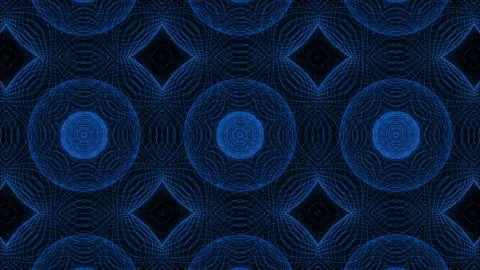 Blue Pattern gothic design animation motion graphics Stock Footage 155261658
