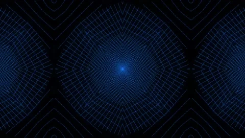 Blue Pattern gothic design animation motion graphics Stock Footage 155261676