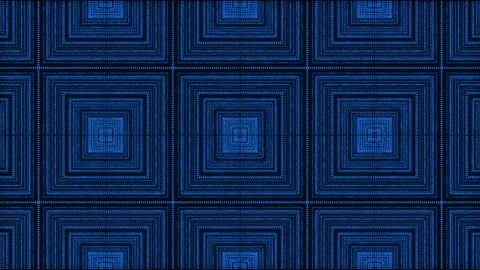 Blue Pattern gothic design animation motion graphics Stock Footage 155261686