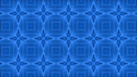 Blue Pattern gothic design animation motion graphics Stock Footage 155261692