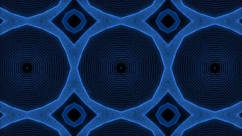 Blue Pattern gothic design animation motion graphics Stock Footage 155261700