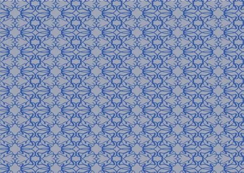 Blue Pattern on Grey Abstract Background Vector Illustration Stock Illustration