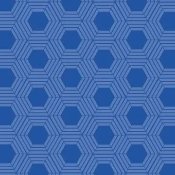 Blue pattern hexagon background vector design Stock Illustration
