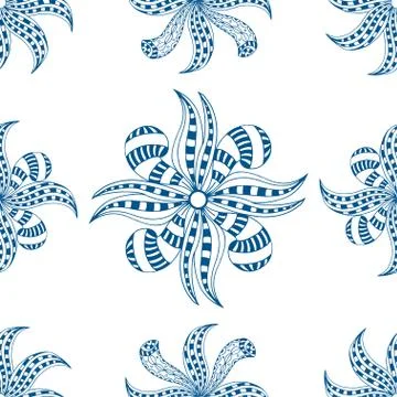 Blue pattern. Illustrazione stock