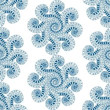 Blue pattern. Illustrazione stock
