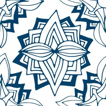 Blue pattern. Stock Illustration